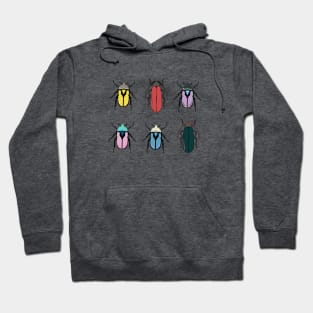 colorful insect illustration Hoodie